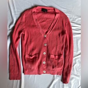 pink apc cardigan